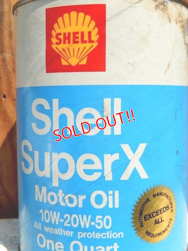 画像2: dp-150701-01 SHELL / Super X Motor Oil Can