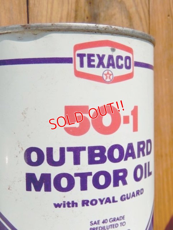 画像2: dp-150701-01 TEXACO / 50-1 OUTBOARD Motor Oil Can