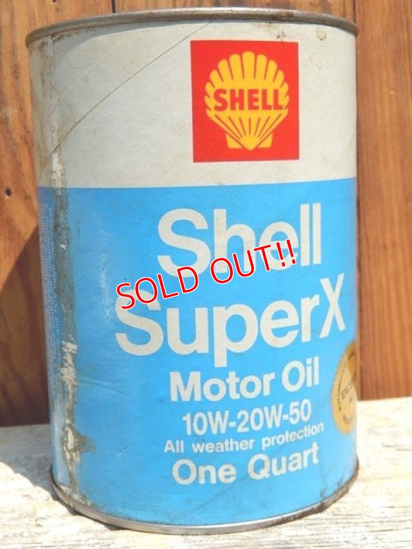 画像4: dp-150701-01 SHELL / Super X Motor Oil Can