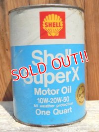 dp-150701-01 SHELL / Super X Motor Oil Can