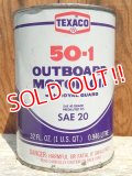 dp-150701-01 TEXACO / 50-1 OUTBOARD Motor Oil Can