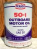 画像1: dp-150701-01 TEXACO / 50-1 OUTBOARD Motor Oil Can (1)