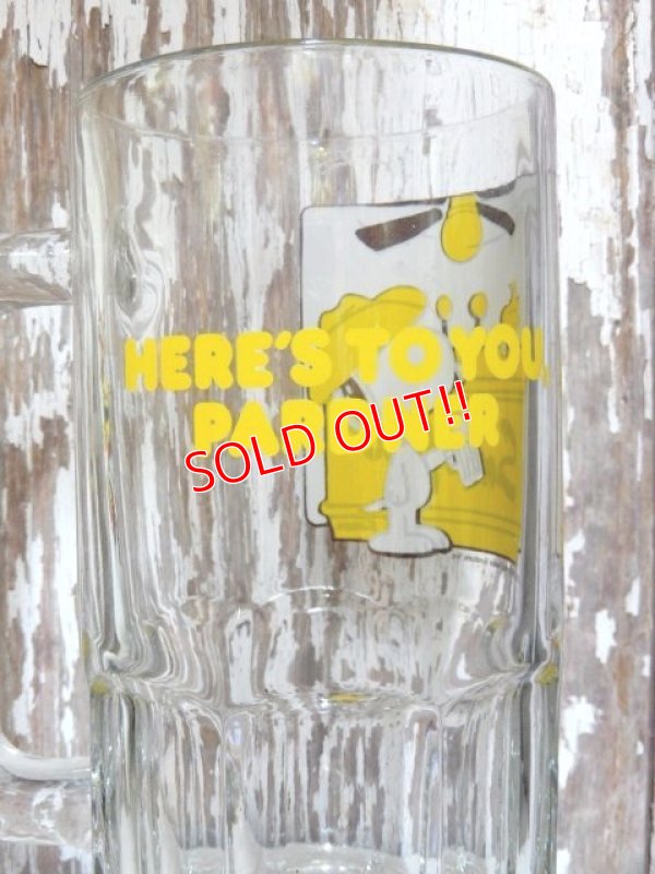 画像4: ct-150804-12 Snoopy / 70's Beer Mug "Here's To You, Pardner"