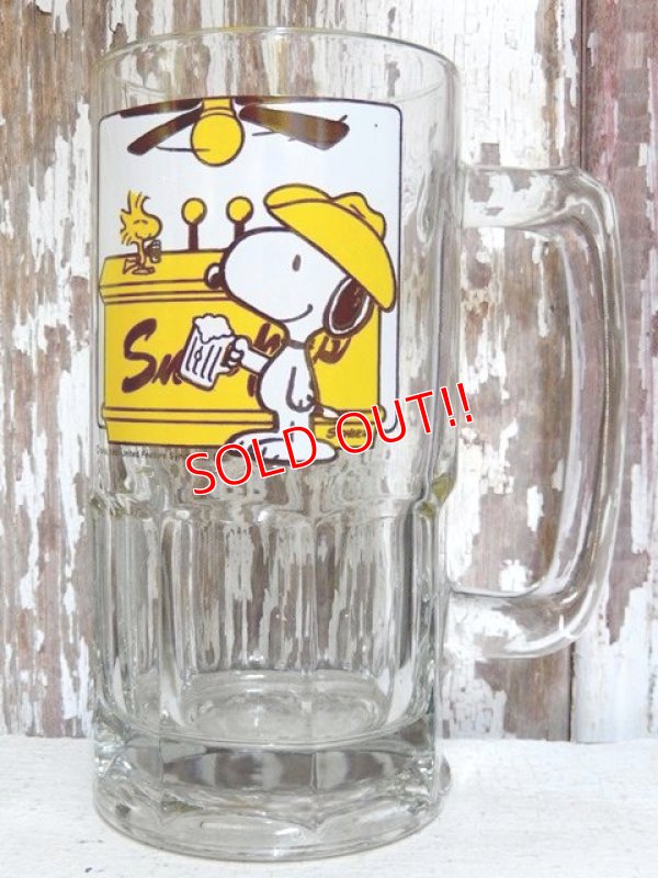 画像1: ct-150804-12 Snoopy / 70's Beer Mug "Here's To You, Pardner"