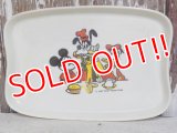 ct-150804-26 Mickey Mouse, Goofy & Donald Duck / 70's Plastic Plate