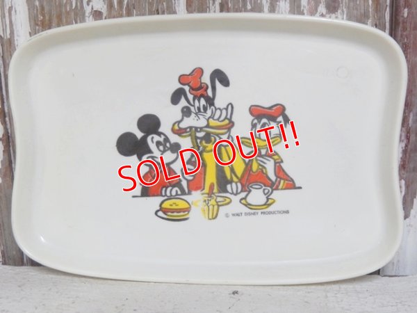 画像1: ct-150804-26 Mickey Mouse, Goofy & Donald Duck / 70's Plastic Plate