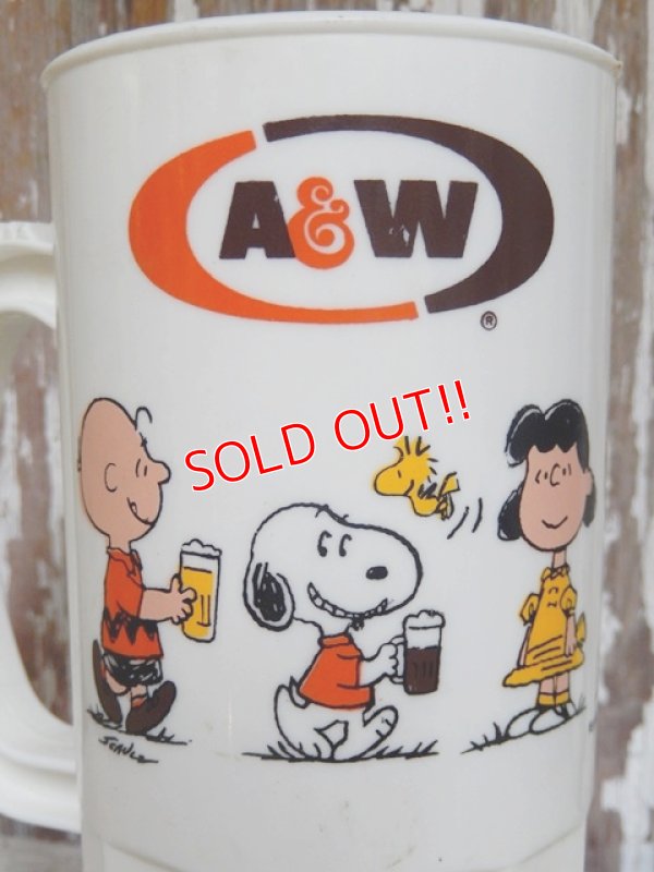 画像2: ct-150805-01 PEANUTS / 90's A&W Plastic Mug