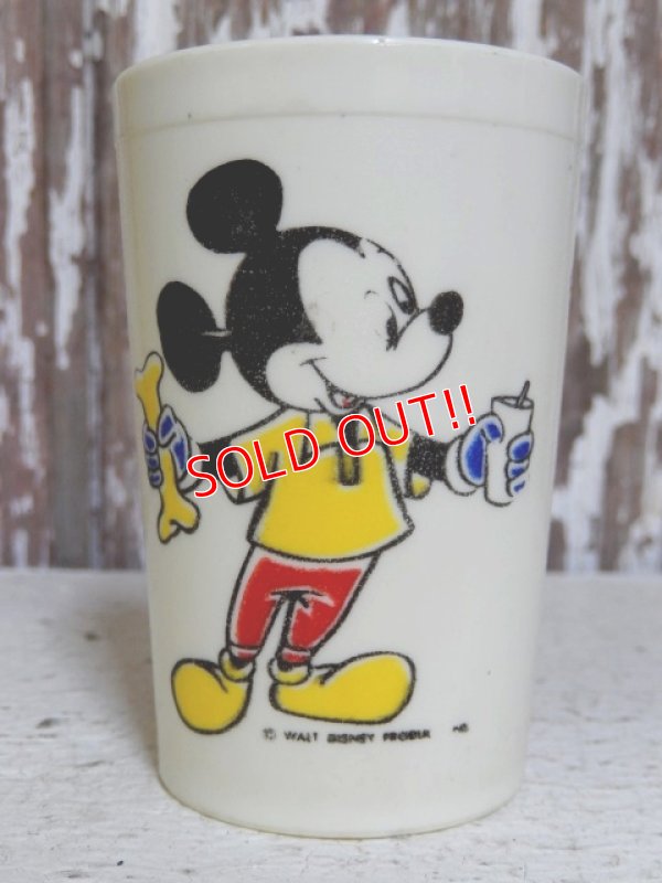 画像1: ct-150804-31 Mickey Mouse,Donald Duck and Pluto / Eagle 60's-70's Juice Tumbler