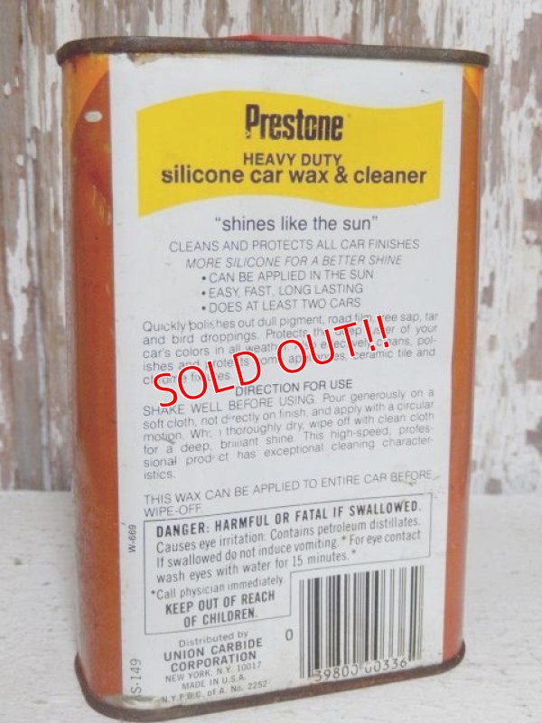 画像3: dp-150805-04 Prestone / Vintage Car Wax Cleaner Can