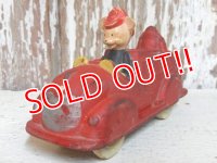 ct-150818-09 Mickey Mouse / Sun Rubber 30's-40's Fire Engine