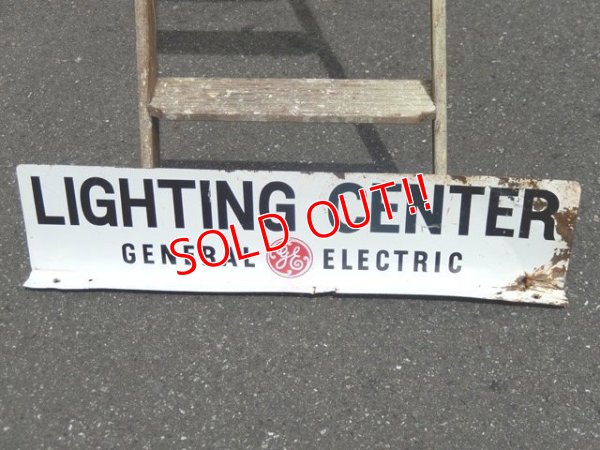 画像2: dp-150811-04 General Electric / 60's Lightning Center w-side sign