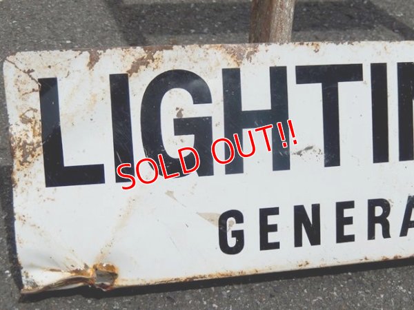 画像3: dp-150811-04 General Electric / 60's Lightning Center w-side sign