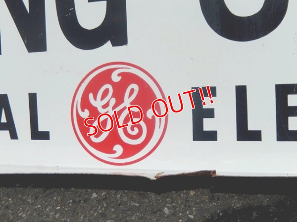 画像7: dp-150811-04 General Electric / 60's Lightning Center w-side sign