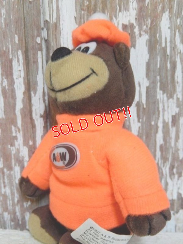 画像3: ct-150825-01 A&W / Great Root Bear 1997 mini Plush doll