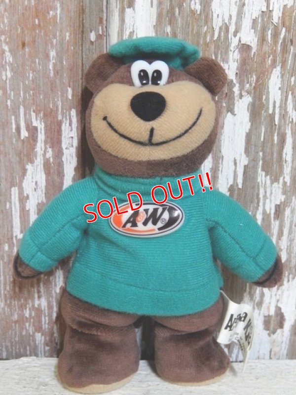 画像1: ct-150825-02 A&W / Great Root Bear 1998 mini Plush doll