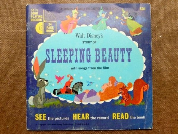 画像1: ct-150818-29 Sleeping Beauty / 60's Record and  Book