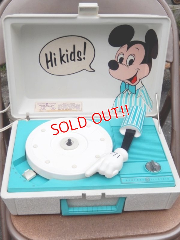 画像1: ct-150825-29 Mickey Mouse / Sears 60's-70's Record Player