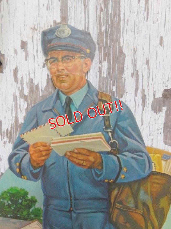 画像2: dp-150617-17 Vintage Cardboard "Postman"