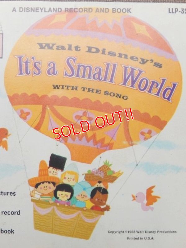 画像2: ct-150818-29 Walt Disney's / It's A Small World 60's Record and Book