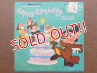 ct-150818-29 Walt Disney's / 60's Happy Birthday Record