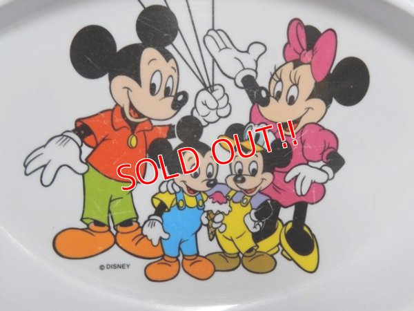 画像2: ct-150901-14 Disneyland / Mickey & Minnie 80's-90's Plastic Plate
