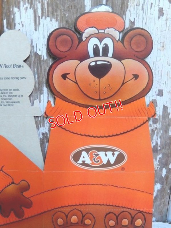 画像2: ct-150901-09 A&W / Great Root Bear 80's-90's Paper Box
