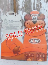 ct-150901-09 A&W / Great Root Bear 80's-90's Paper Box