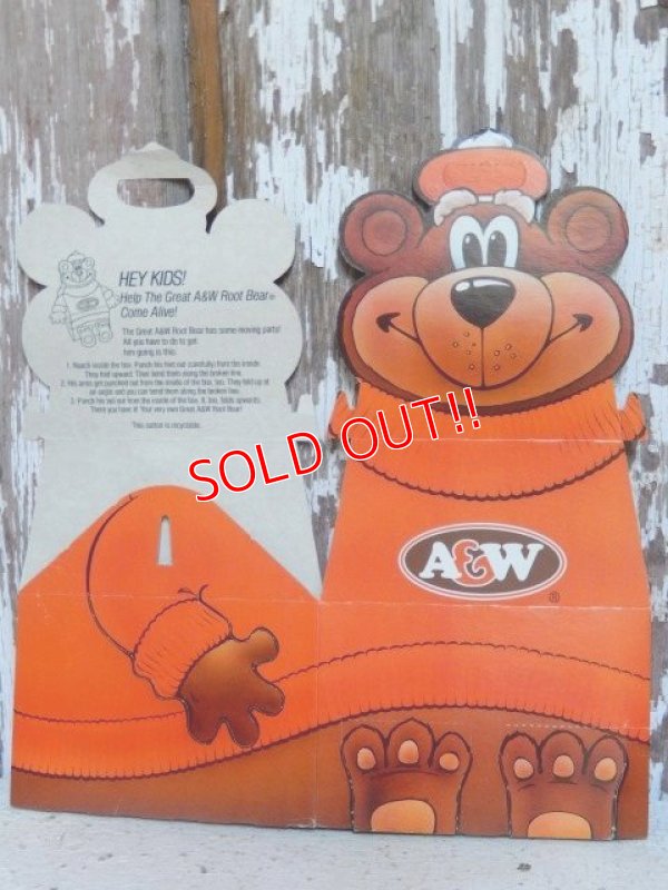 画像1: ct-150901-09 A&W / Great Root Bear 80's-90's Paper Box