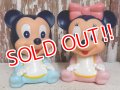 ct-150901-26 Baby Mickey Mouse & Minnie Mouse / 80's-90's Rubber Toy