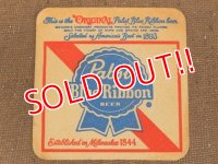 dp-150902-27 Pabst Blue Ribbon / Vintage Coaster