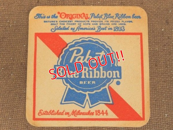 画像1: dp-150902-27 Pabst Blue Ribbon / Vintage Coaster