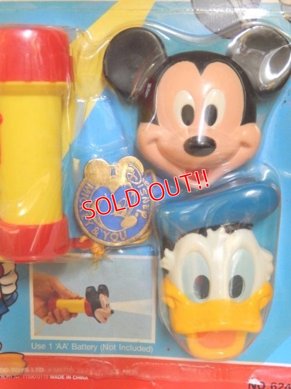 画像2: ct-150825-22 Mickey Mouse & Donald Duck / Mattel 80's Fun Faces Flashlight