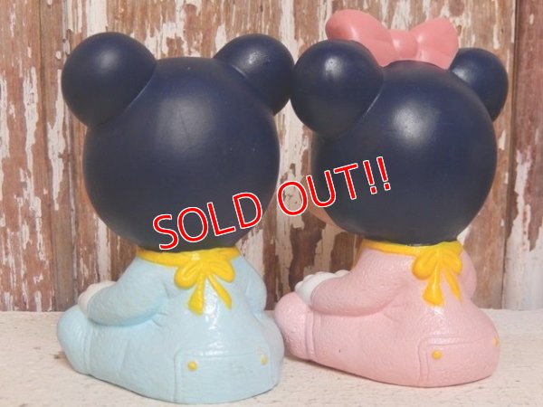 画像5: ct-150901-26 Baby Mickey Mouse & Minnie Mouse / 80's-90's Rubber Toy