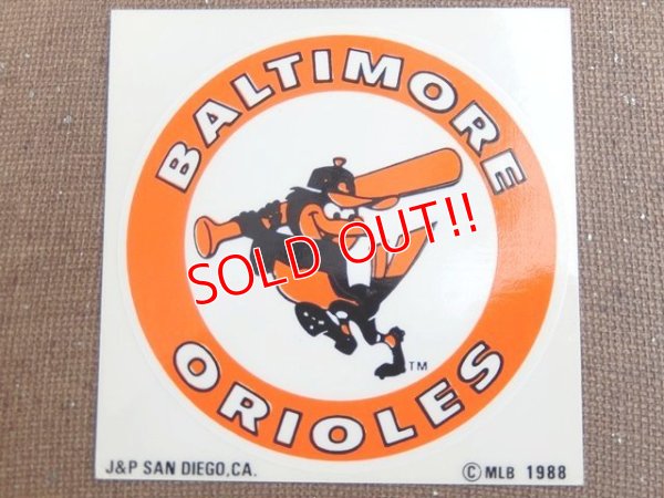 画像1: ct-150701-22 Baltimore Orioles / 80's Window Sticker