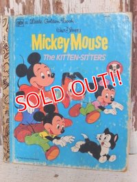 ct-150526-36 Mickey Mouse / The Kitten Sitters Little Golden Book