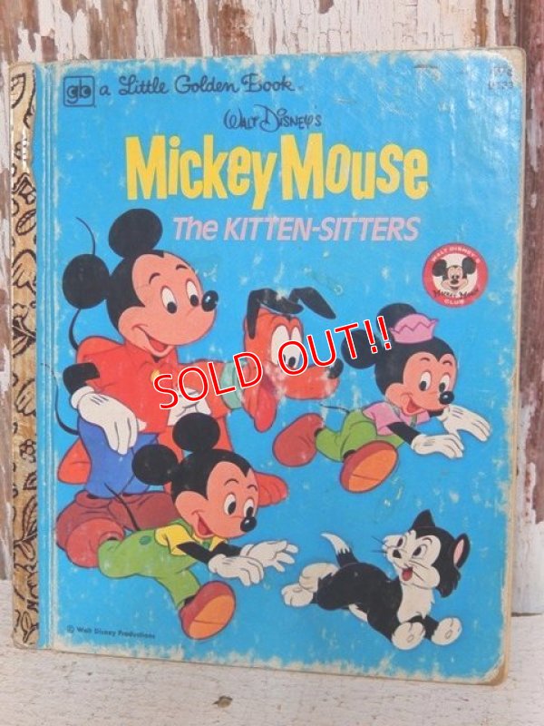 画像1: ct-150526-36 Mickey Mouse / The Kitten Sitters Little Golden Book