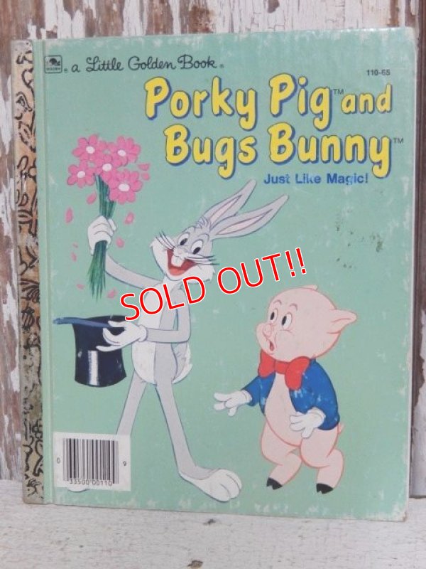 画像1: ct-150526-40 Porky Pig and Bugs Bunny / Just Like Magic! 70's Little Golden Book