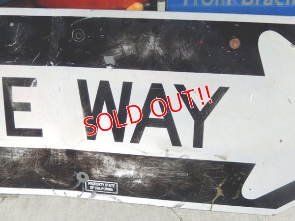 画像3: dp-150902-23 80's〜ONE WAY Road Sign