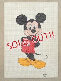 ct-150901-52 Mickey Mouse / 80's Cross Stitch