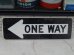 画像1: dp-150914-01 80's〜ONE WAY Road Sign (1)