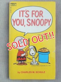 bk-131029-01 PEANUTS / 1971 Comic "IT'S FOR YOU, SNOOPY"