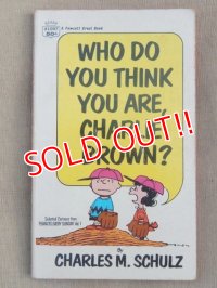 bk-131029-01 PEANUTS / 1968 Comic "WHO DO YOU THINK YOU ARE,CHARLIE BROWN?"