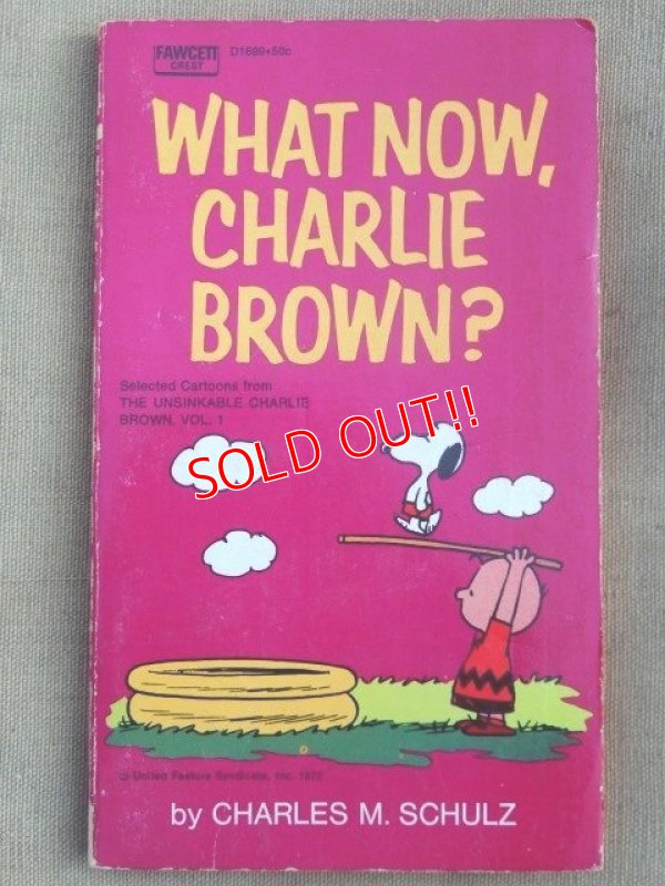 画像1: bk-131029-01 PEANUTS / 1972 Comic "WAHT NOW,CHARLIE BROWN?"