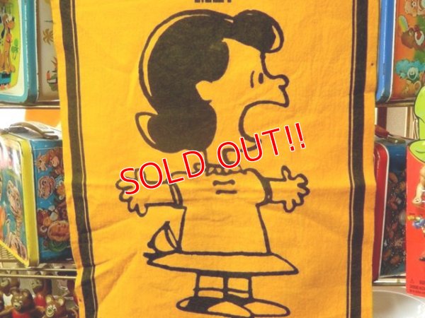 画像3: ct-151001-10 PEANUTS / 60's Banner "Lucy" Yellow