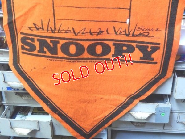 画像4: ct-151001-11 PEANUTS / 60's Banner "Snoopy" Orange