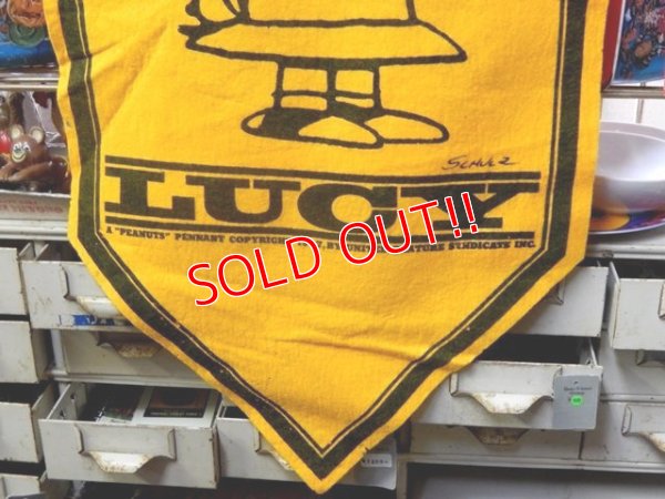 画像4: ct-151001-10 PEANUTS / 60's Banner "Lucy" Yellow