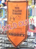 ct-151001-11 PEANUTS / 60's Banner "Snoopy" Orange