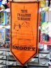 画像1: ct-151001-11 PEANUTS / 60's Banner "Snoopy" Orange (1)