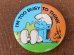 画像1: ct-151005-11 Smurf / 80's Pinback "I'm too busy to think" (1)