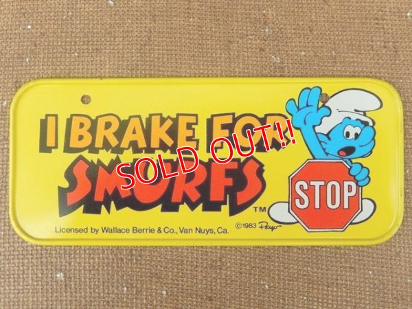 画像1: ct-151005-14 Smurf / 80's Bicycle Plate